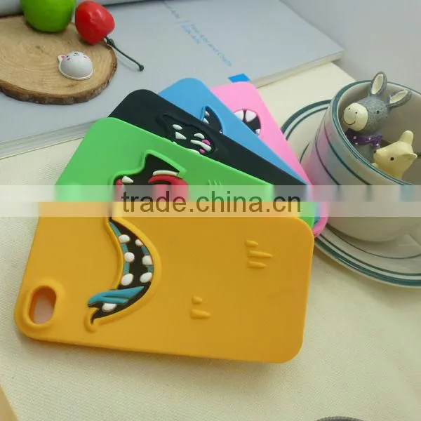 Silicone new funny case for iphone 4, iphone 5