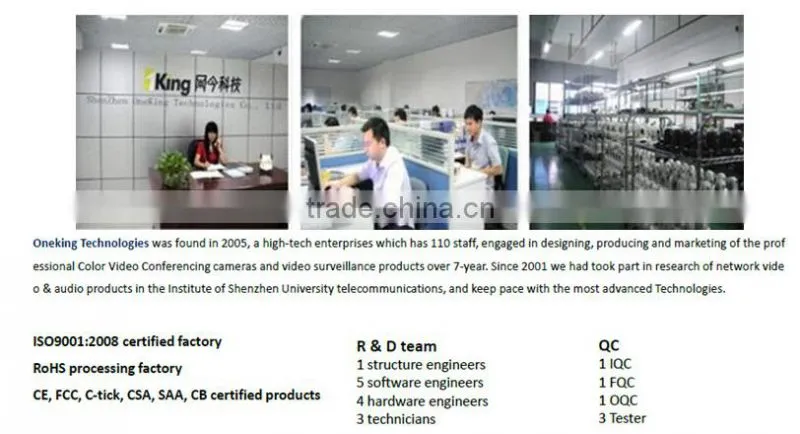 China Supply 1080P HD PTZ Color Video Conference Camera