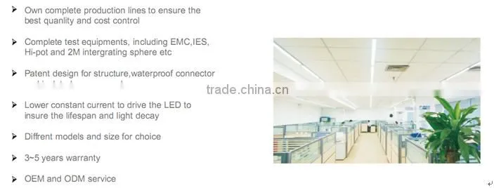 IP65 Outdoor Linear LED Lighting Tri-proof,0.6m/1.2m/1.5m/1.8m/2.4m Tri-proof LED Tube Light