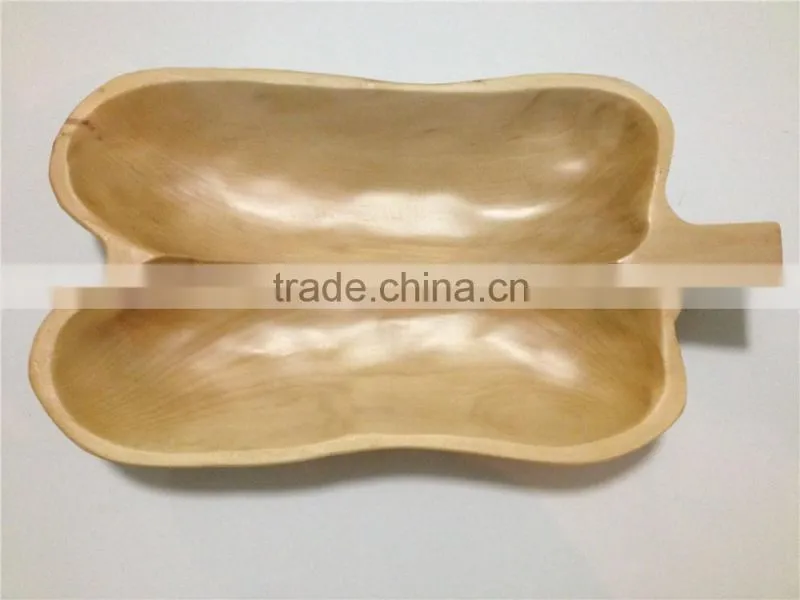 Eco-friendly China Supplier Wooden Plate,fan-shaped Serving Plate,Serving Platter