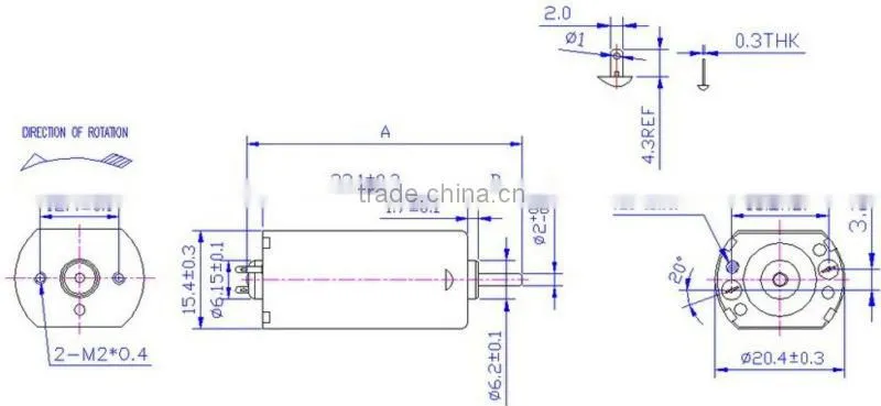 Electric toothbrush motor,180 Motor