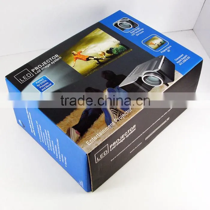 winait 60" Portable Mini HD LED Projector Cinema Theater, Support PC Laptop VGA input