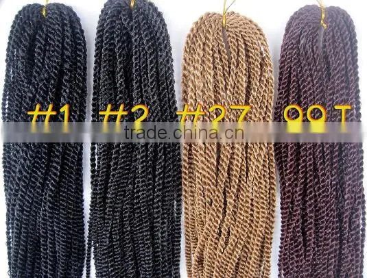Afro Kinky Braids Synthetic Braiding Hair Senegalese Twist Hair Crochet Braid Hair Extensions