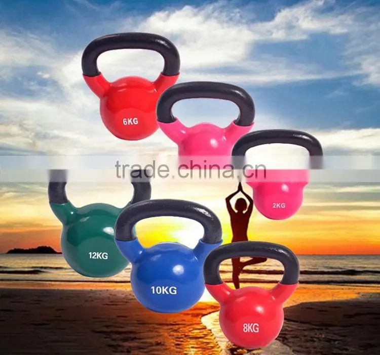 Vinyl Coated colorful wholesale kettlebell with cheap price from china