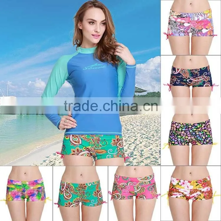 fashionable women slimming swiming ski short pants