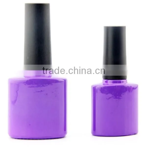 hot colors sale empty uv gel nail polish glass bottle/container uv