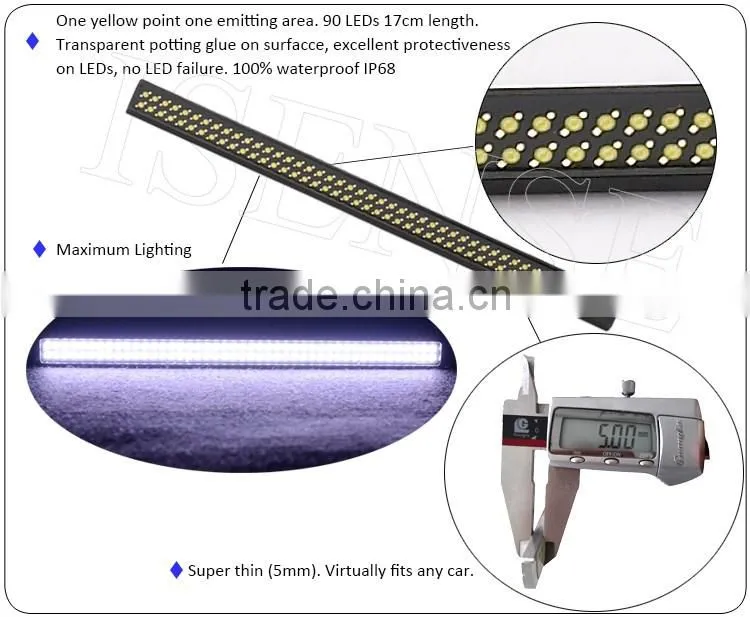 12V 24V 6.7" inch auto parts cob flexible daytime running light DRL LED