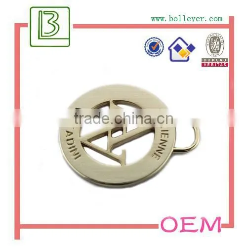 Gun Nickel finish Custom Metal Garment Tag