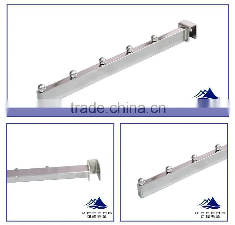 factory fabrication garment display hook with beads KF-D036
