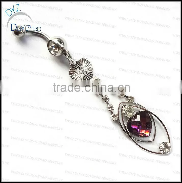 2015 new product navel piercing jewelry magnetic navel rings