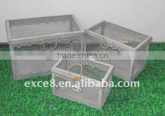 110661FD-T Metal wire storage trunk