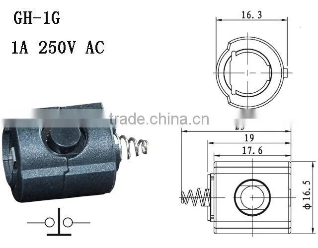 Superior quality Flashlight push button switch