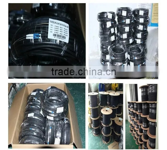 TPU Field Tactical Armored Fiber Optic Patch Cord DLC/UPC-LC/UPC Duplex SM 100M