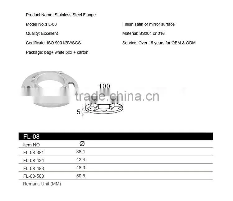 Excellent Quality Good Prices On-Time Delivery Professional Design Stainless Steel Pipe Flange