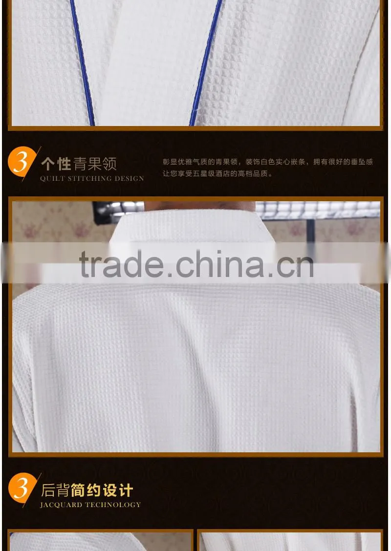 Eco-friendly wholesale cotton pattern bathrobe family bath robe set