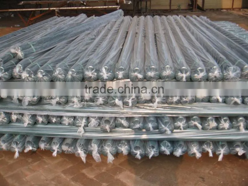 blue color PVC coated triangle bending guardrail net in 2016