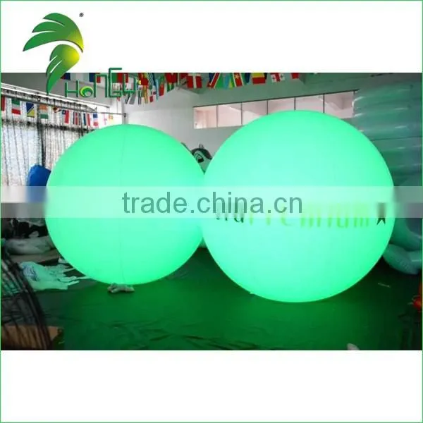 Customized Logo Printing Inflatable lighting balloon with led light