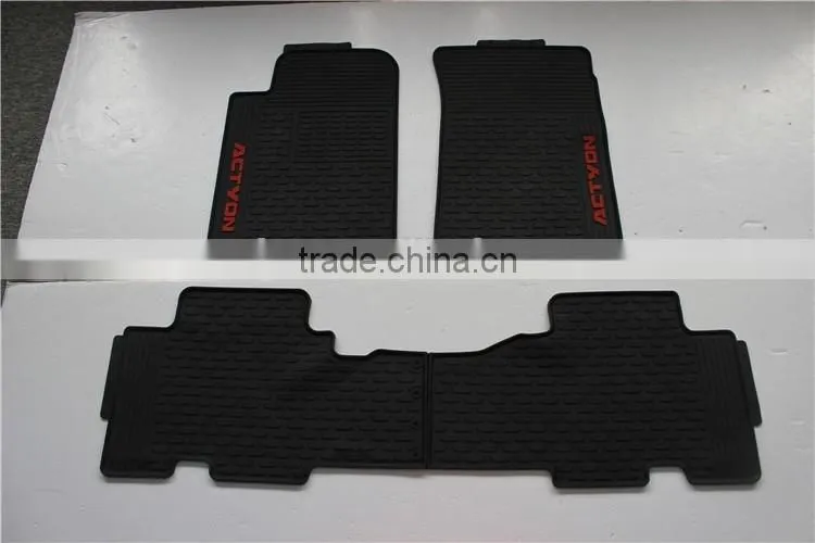 Car floor Cover Auto Mat for Ssangyong Actyon Sports full set with cargo liner