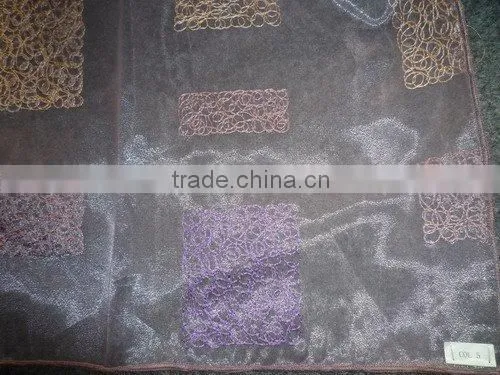 Organza with embroidery Windown Curtain