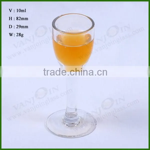 10ML Clear Color Glass Cup or Goblet