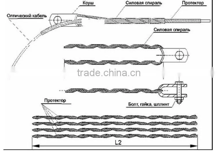 High quality galvanized transmission line hardware pole clamp for electric line fitting