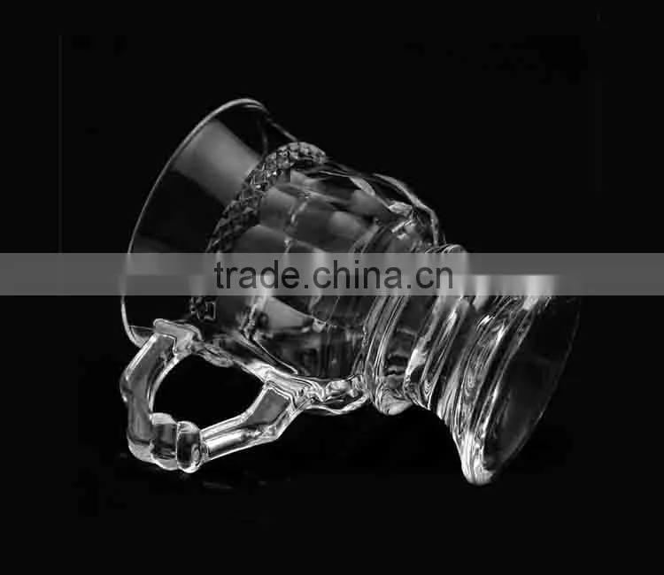 creative machine made cut glass cheap coffee mug