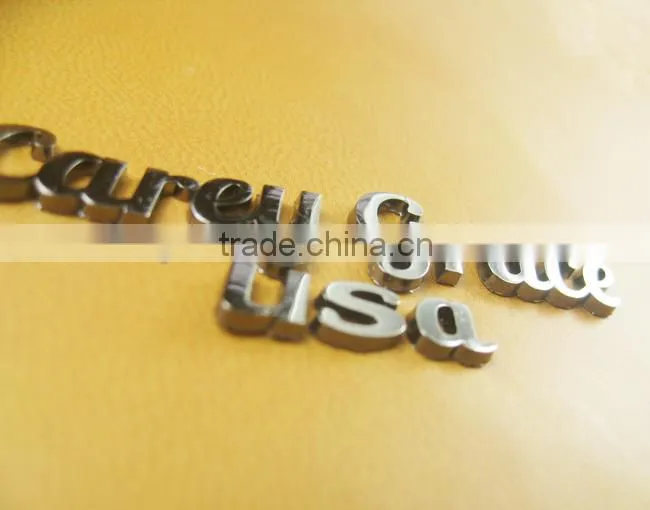 3d metal letter logo