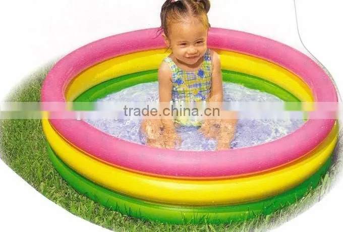 children rainbow inflatable play pool water pool with sunshade