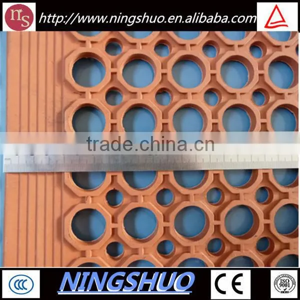 China factory of safety anti slip oil resistant kitchen rubber matting