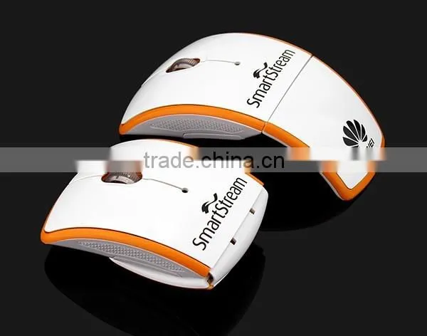 2.4Ghz Foldable Computer Black Wireless Mouse