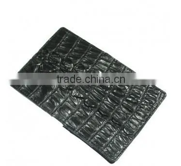 Crocodile leather card clip wallet SCRCW-010