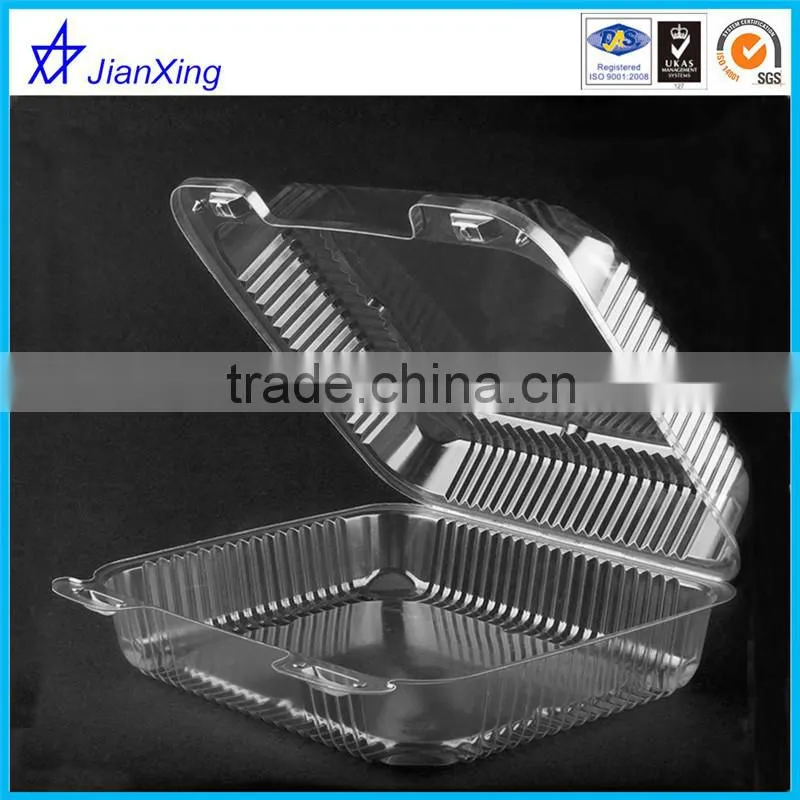 fruit and vegetable disposable plastic PET tray with lid