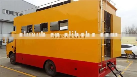 Fast food selling truck, mobile food truck