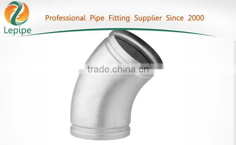 Stainaless Steel SS Grooved Steel Fittings with High Quality