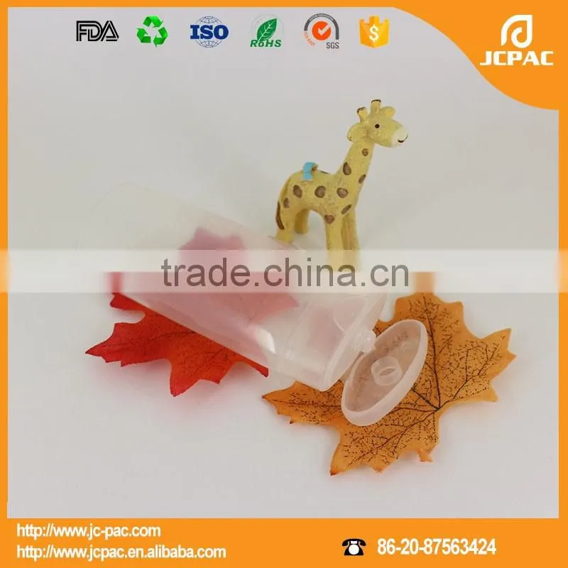 25ml Transparent Oval Cosmetic Plastic Tube with Flip Top Cap