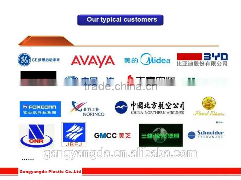 Rosh Certificate pc raw Virgin resin, transparent grade Polycarbonate material for electrical Shell
