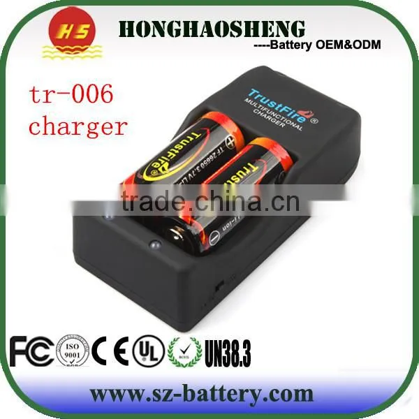 Hot sales multi charger for 18650/18350/26650 battery original trustfire tr-006 charger