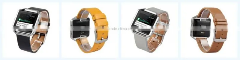 replacement band genuine leather wrist band for Fitbit Blaze