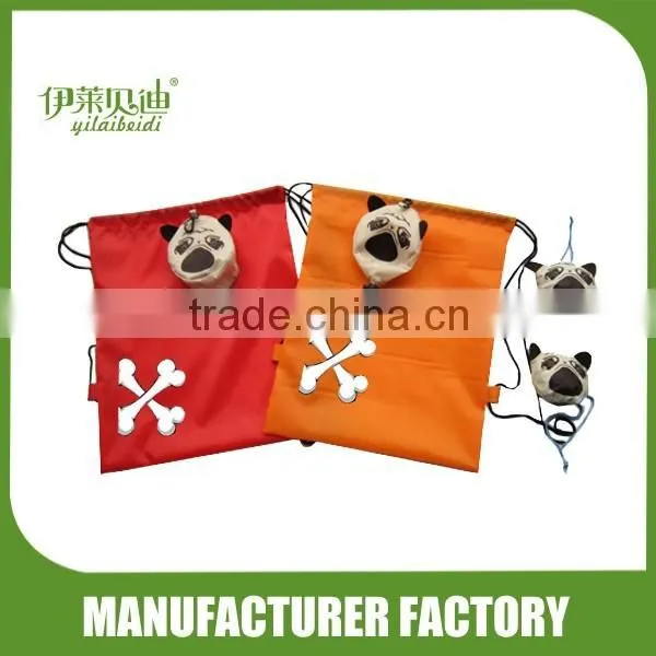 Sling drawing shoulder bag /animal drawstring bag