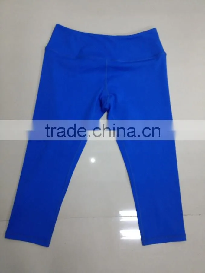 2015 newest girl's sexy yoga gym pants fashion crop pants