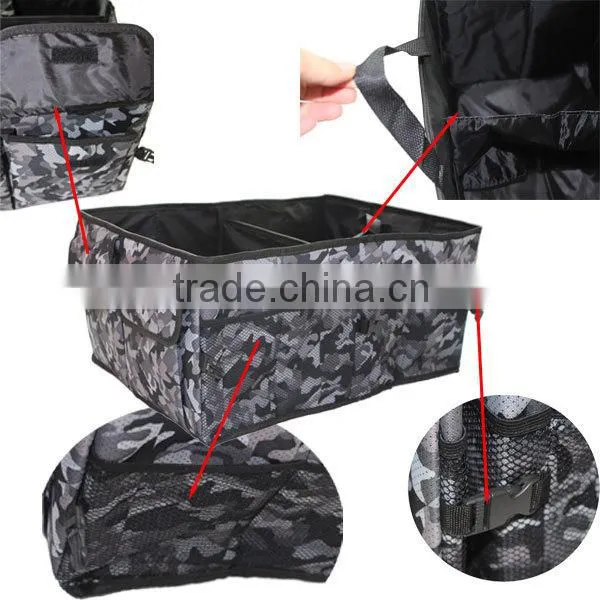 China Supplier Nylon Camouflage Hanging Foldable Storege Bag with Net