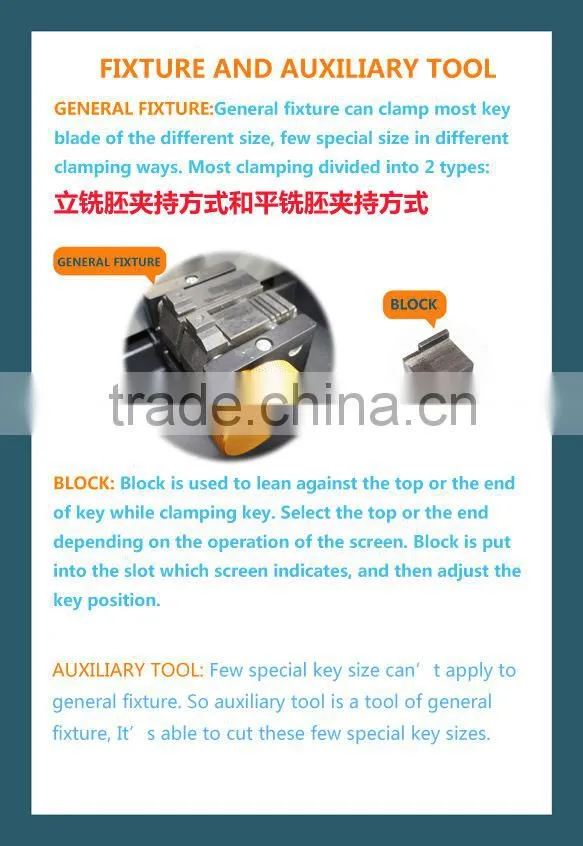 2014 New arriver Automatic X6 key cutting machine,key code cutting machine