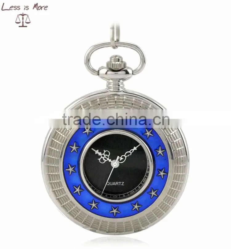 fashion morden quartz pocket watch necklace for men