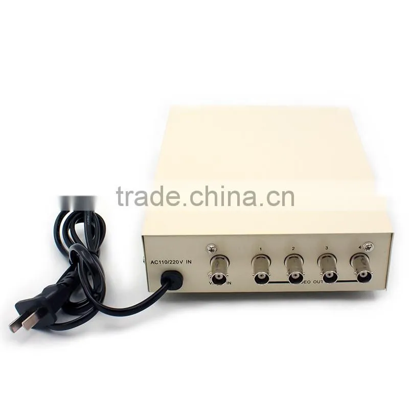 1input 4 output CCTV BNC Composite Video Distributor,BNC 1 In 4 Out