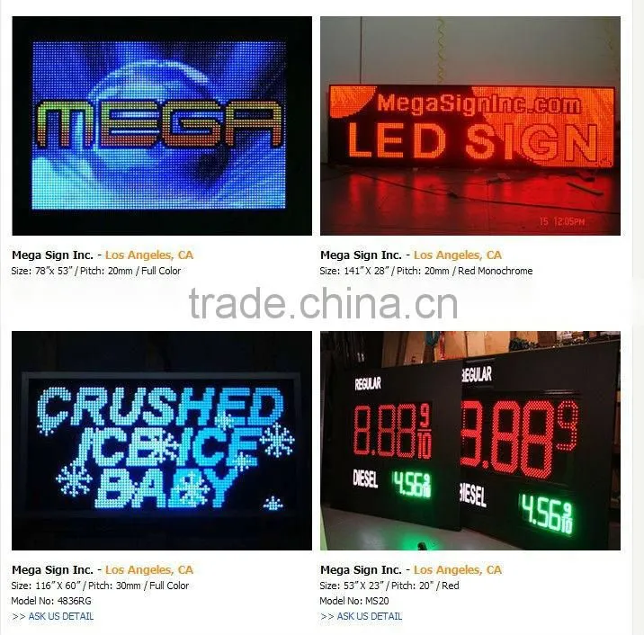 newest product high brightness p10 SMD outdoor full color led display