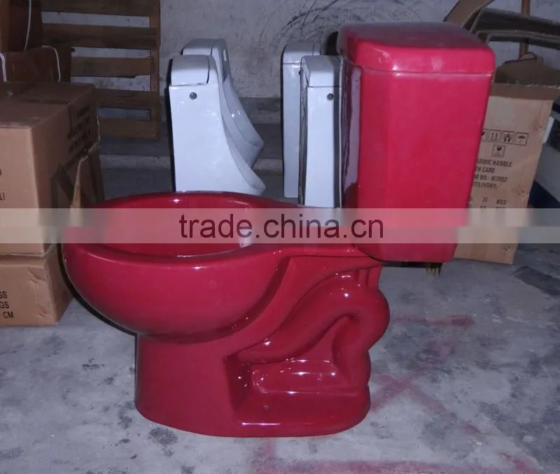 Porcelain light sky blue two piece toilet in china