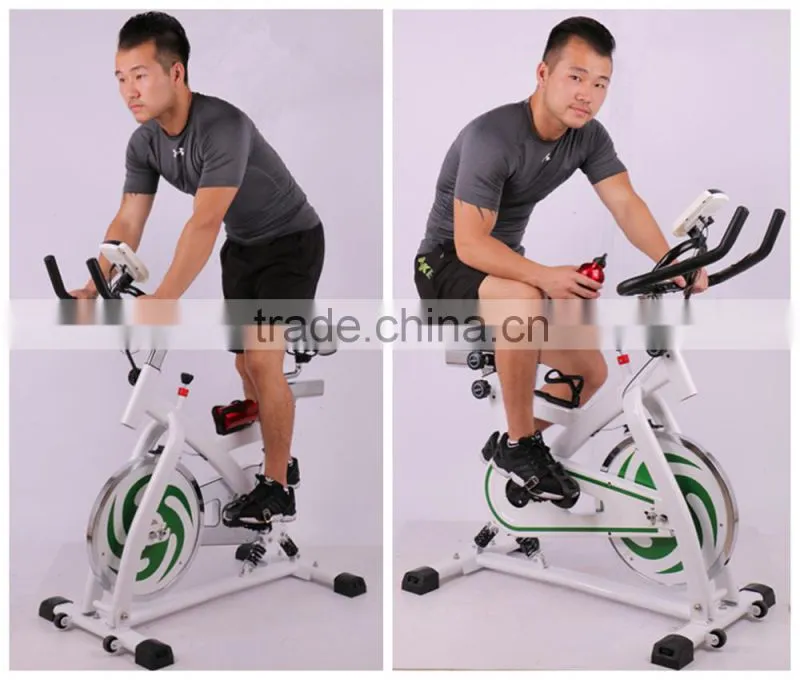 White Ultra Silent Spinning Exercise Bike