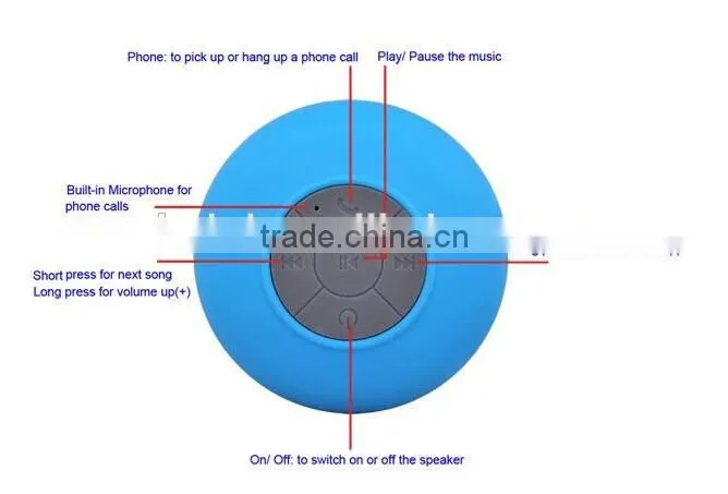 2014 New bluetooth Shower Waterproof Speaker