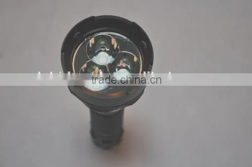 D08 latest design diving torch with 3 CREE XML U3 30W