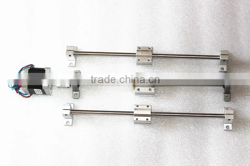 T8 screw diameter acme screw T8 track kit, includes screw nut, screw bearing, rails, slider, rail bracket, Couplings